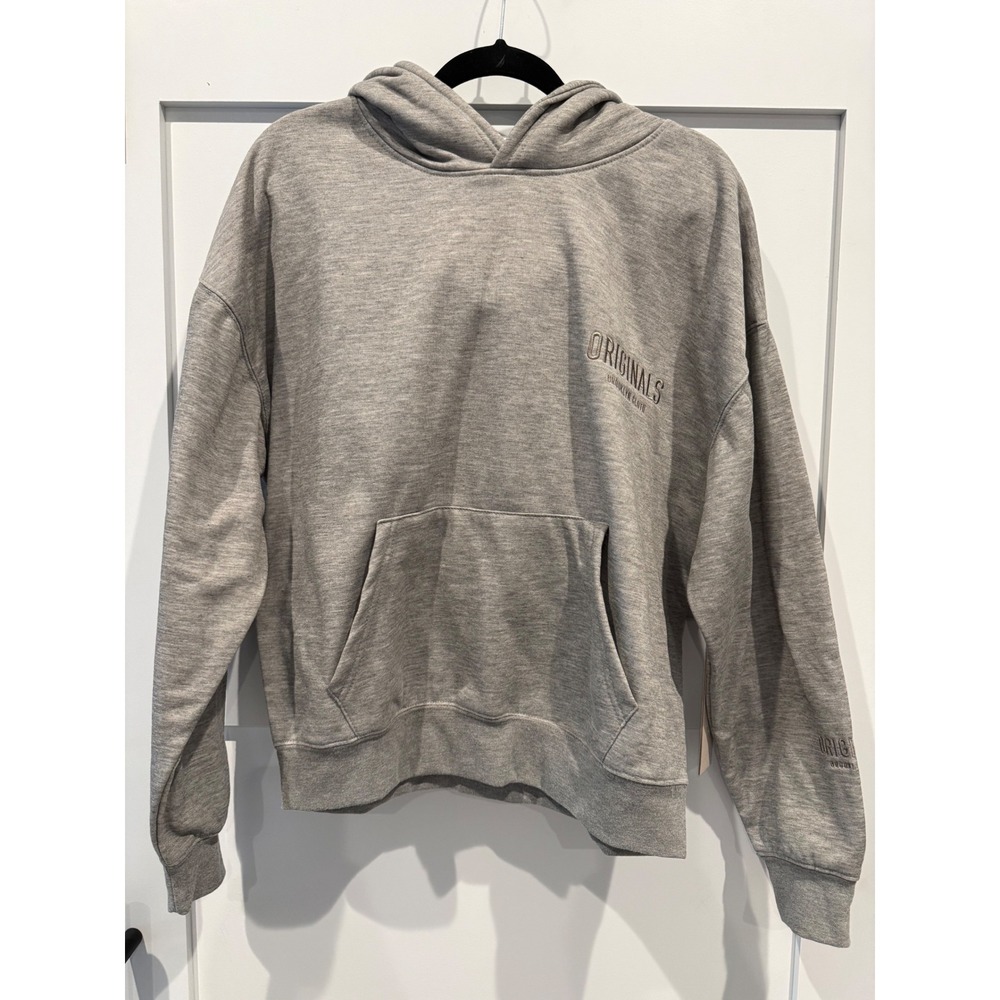 Brooklyn Cloth Originals Heather Gray Hoodie Sweatshirt Small NWT